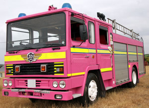 Pink Fire Engine limousine hire