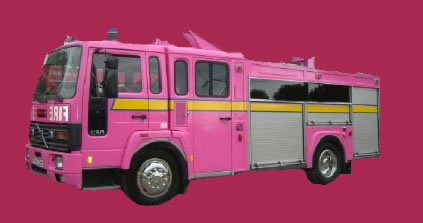 Pink Fire Engine limo hire