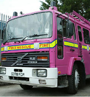 Pink Fire Engine limo hire