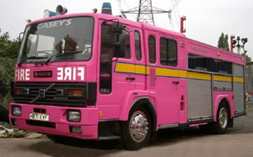Pink Fire Engine limo hire
