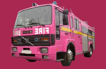 Pink Fire Engine limo hire