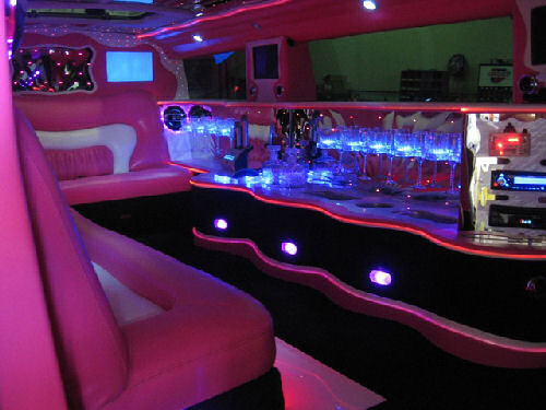 Pink Hummer limousine hire