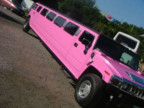 Pink Hummer limousine hire