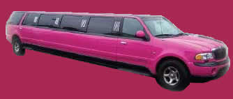 Pink Jeep 4x4 limousine hire