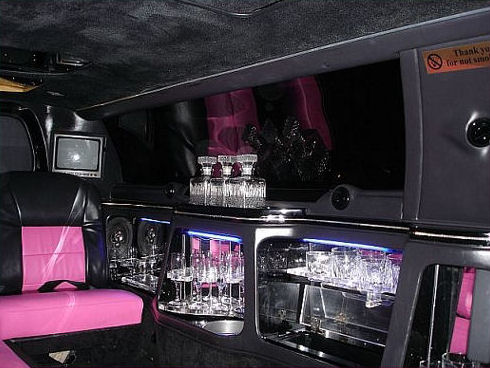 Pink Lincoln Millennium limousine hire