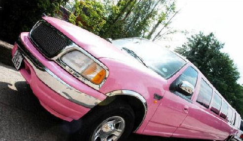 Pink Lincoln Navigator limousine hire