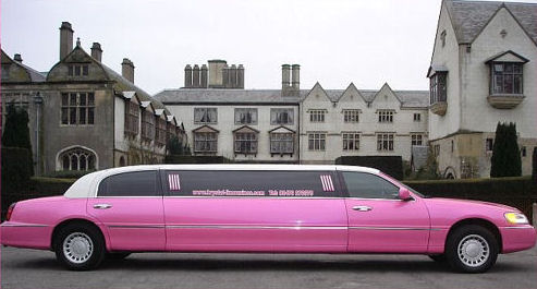 Pink Town Car limousine hire