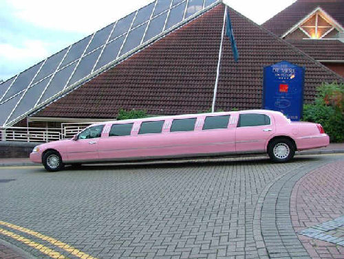 Pink Town Car limousine hire