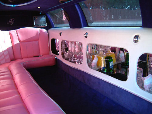 Pink Town Car limousine hire