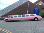 Pink Town Car limousine