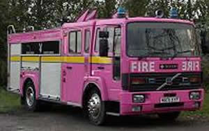 Pink Fire Engine limo hire