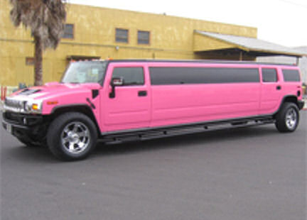 Pink Hummer limousine hire