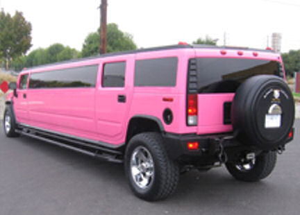 Pink Hummer limo hire