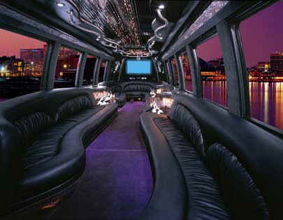 Pink Party Bus limo hire