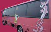 pink party bus limo hire